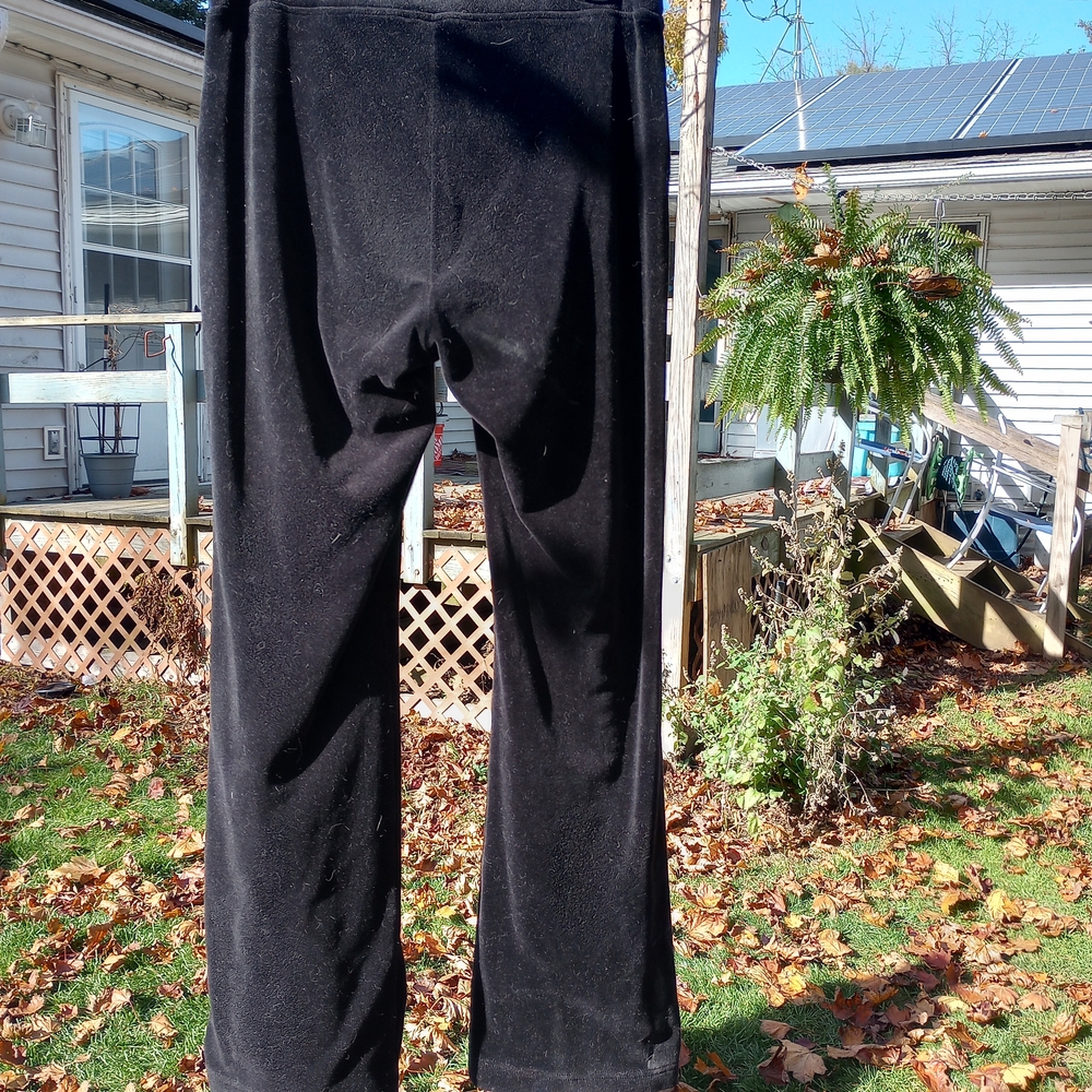 Juicy Couture Women's Black Corduroy/Velour-like Pants